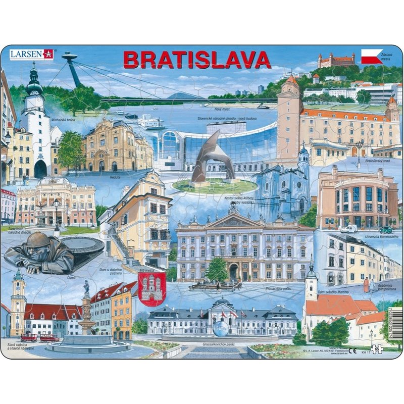 Puzzle Cadre - Souvenirs de Bratislava, Slovaquie (en Slovaque)