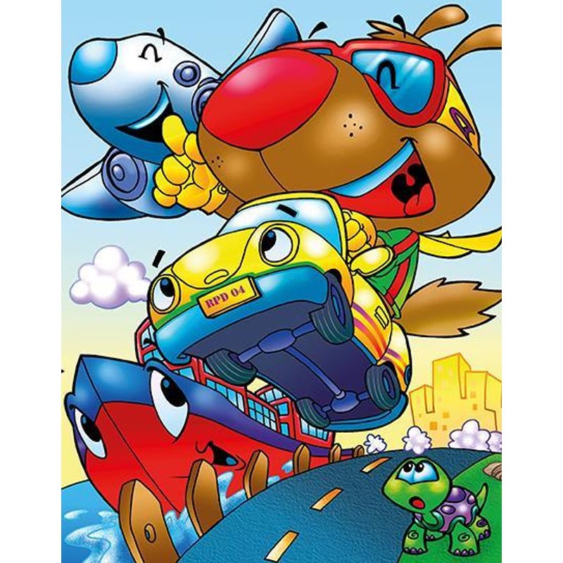 Puzzle en Bois - Chien Rapide Art Puzzle