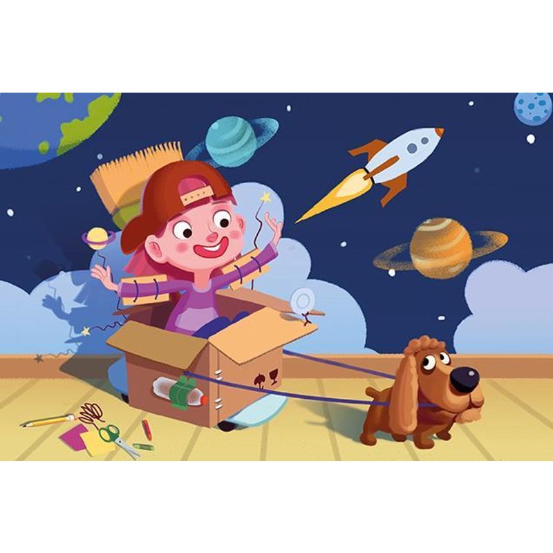 Puzzle en Bois - Mini Astronaute Art Puzzle