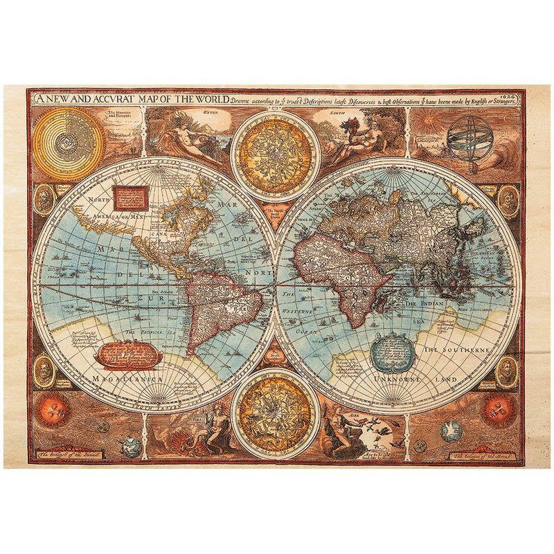 Puzzle Carte du Monde, 1626 Dino