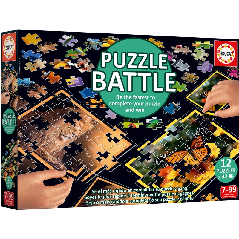 12 Puzzles - Puzzle Battle La Nature Educa