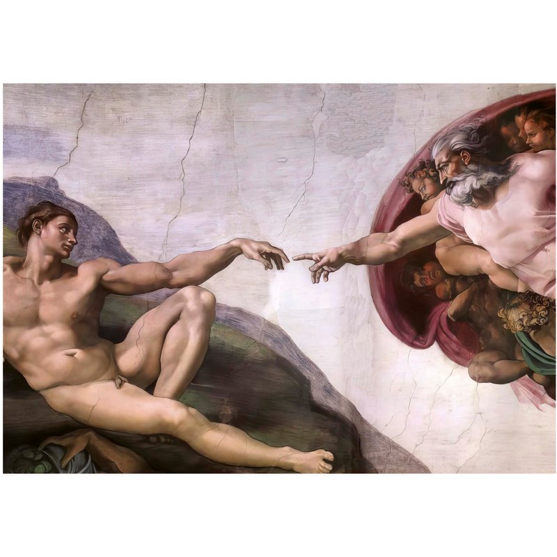 Puzzle La Création d'Adam, Michel-Ange Educa