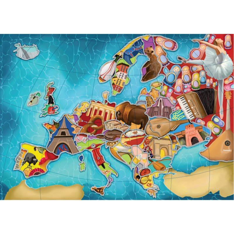 Puzzle Europe Map Roovi