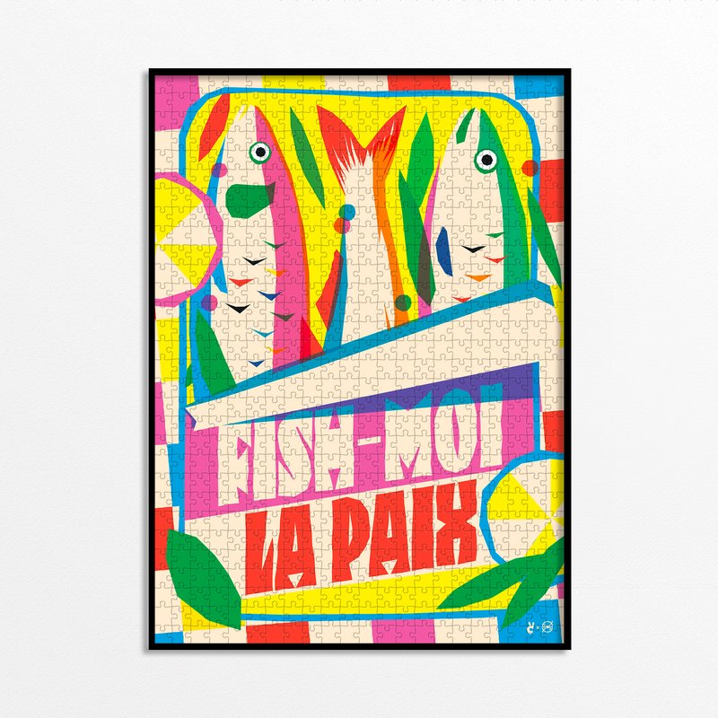 Puzzle Fish-moi la paix Piece & Love