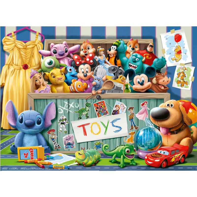 Puzzle Pièces XXL - Le Coffre à Jouets Magique - Disney Pixar