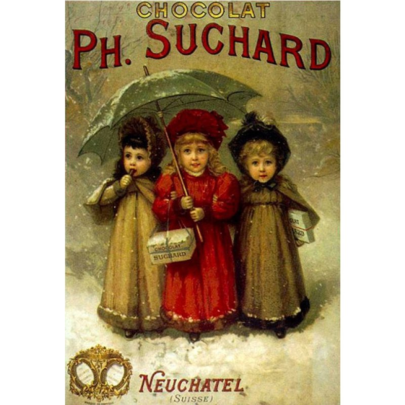 Puzzle Poster vintage - Chocolats Philippe Suchard DToys