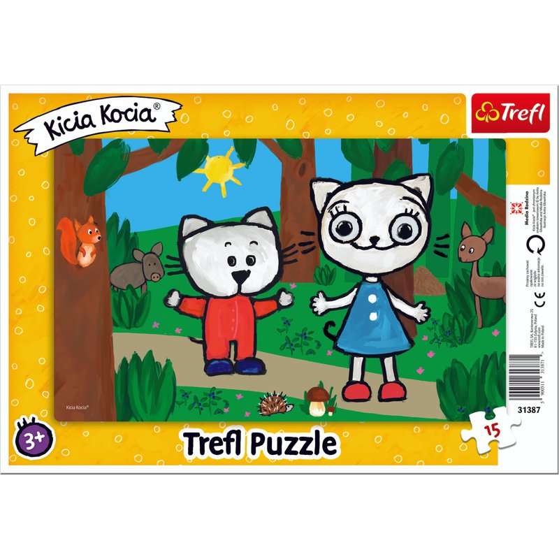 Puzzle Cadre - Kittykit dans la ForĂȘt Trefl
