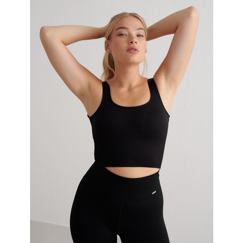 aimn aim'n Ribbed Seamless Shaping Bralette