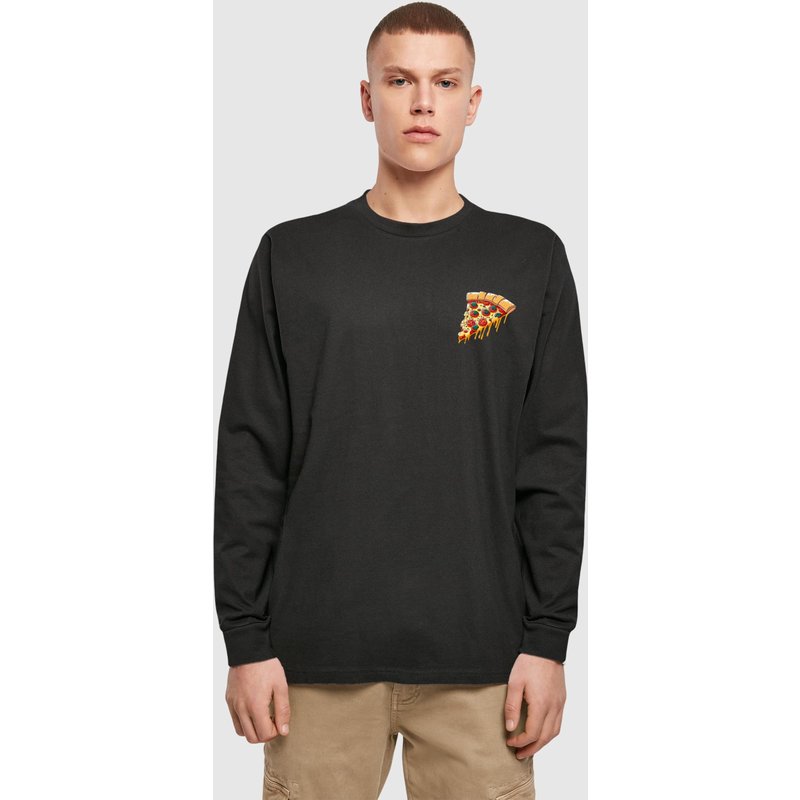 Merchcode Pizza Comic Longsleeve With Cuffrib