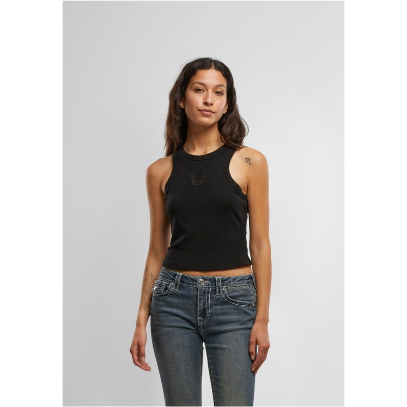 True Religion MESH HORSESHOE RACER TANK