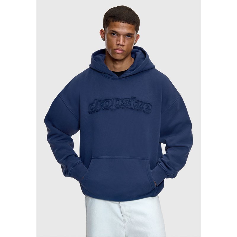 Dropsize DOUBLE LAYER EMBO PATCH HOODIE