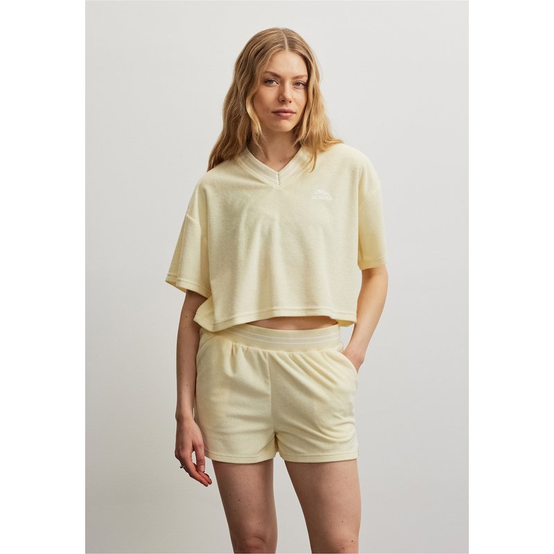 PEGADOR Anastasia Cropped Frottee Tee