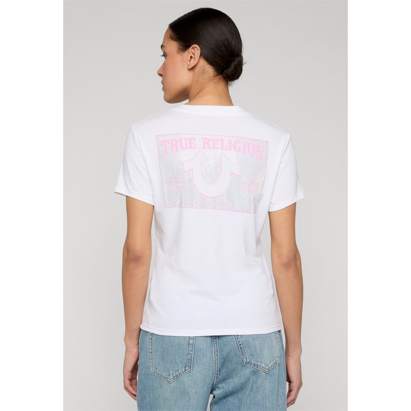 True Religion CRYSTAL V-NECK TEE