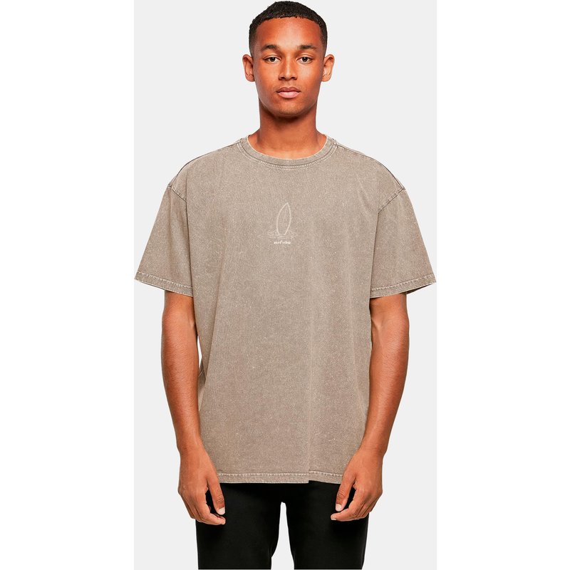 Merchcode Summer - Surf Vibes Acid Washed Oversize Tee