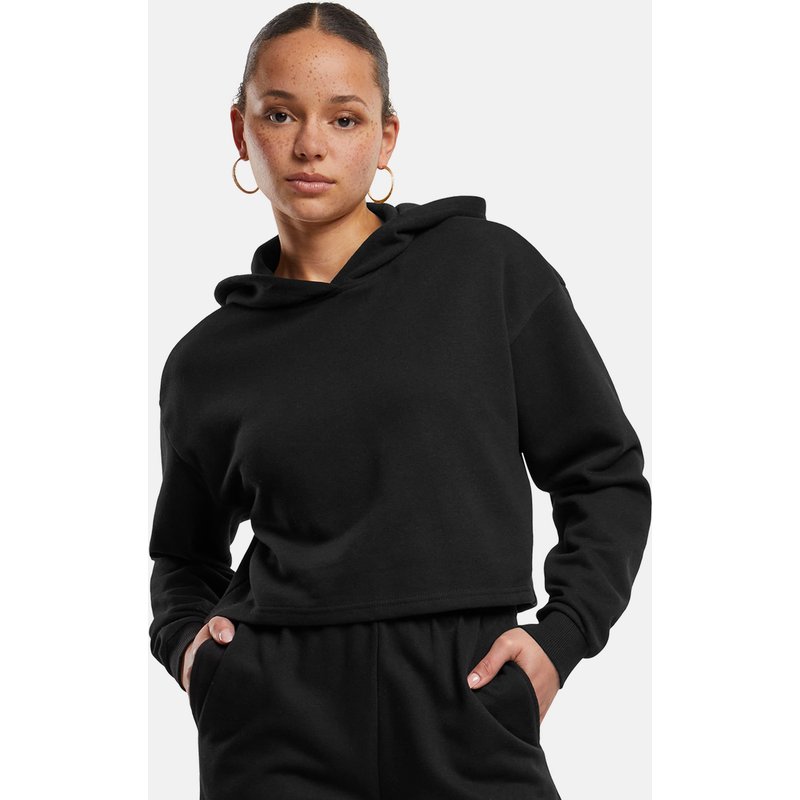 Urban Classics Ladies Oversized Cropped Light Terry Hoodie