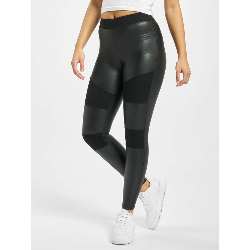 Urban Classics Ladies Fake Leather Tech Leggings