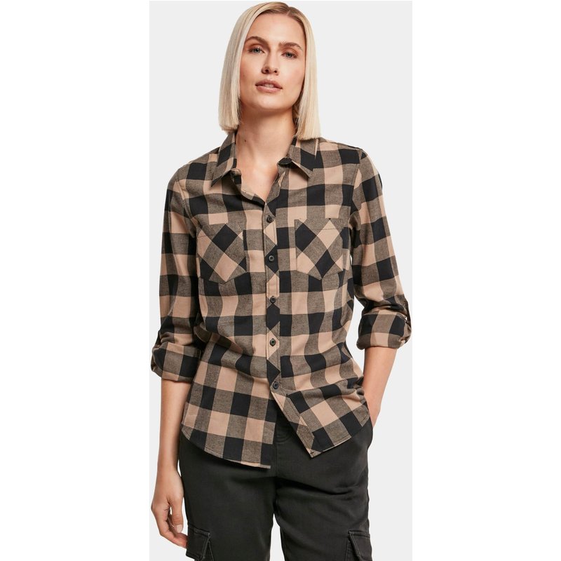 Urban Classics Ladies Turnup Checked Flanell Shirt