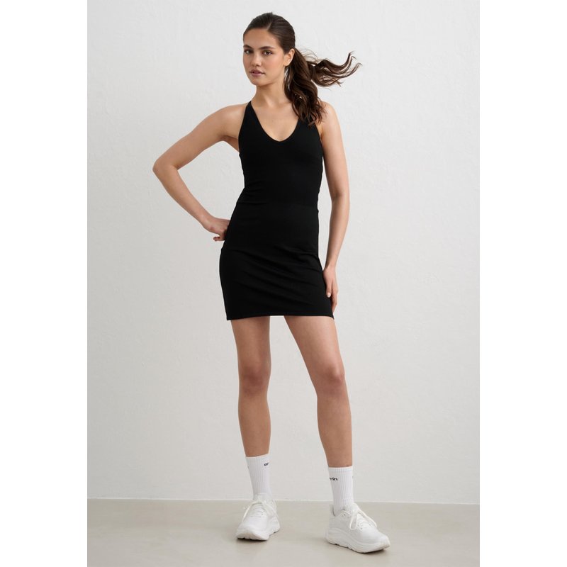 aimn Shape Seamless Deep Cut Dress