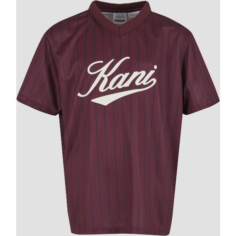 Karl Kani Cursive Varsity Pinstripe Jersey Junior