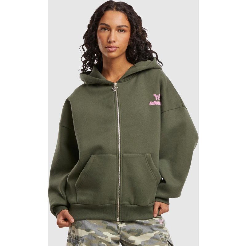Felicious Basic Chest Logo Zipper