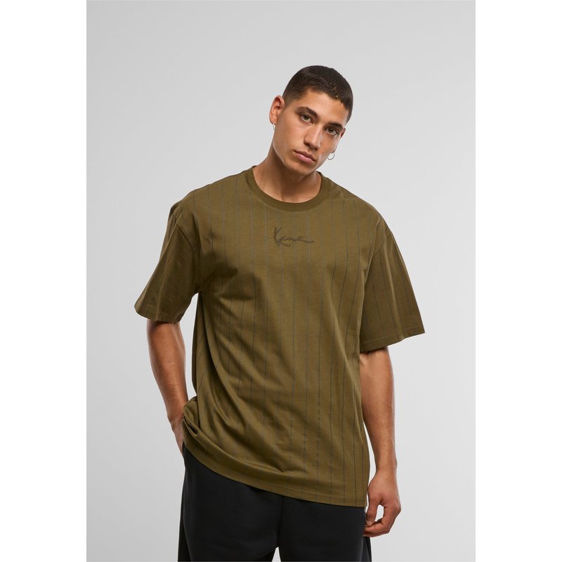 Karl Kani Small Signature Essential Pinstripe Tee