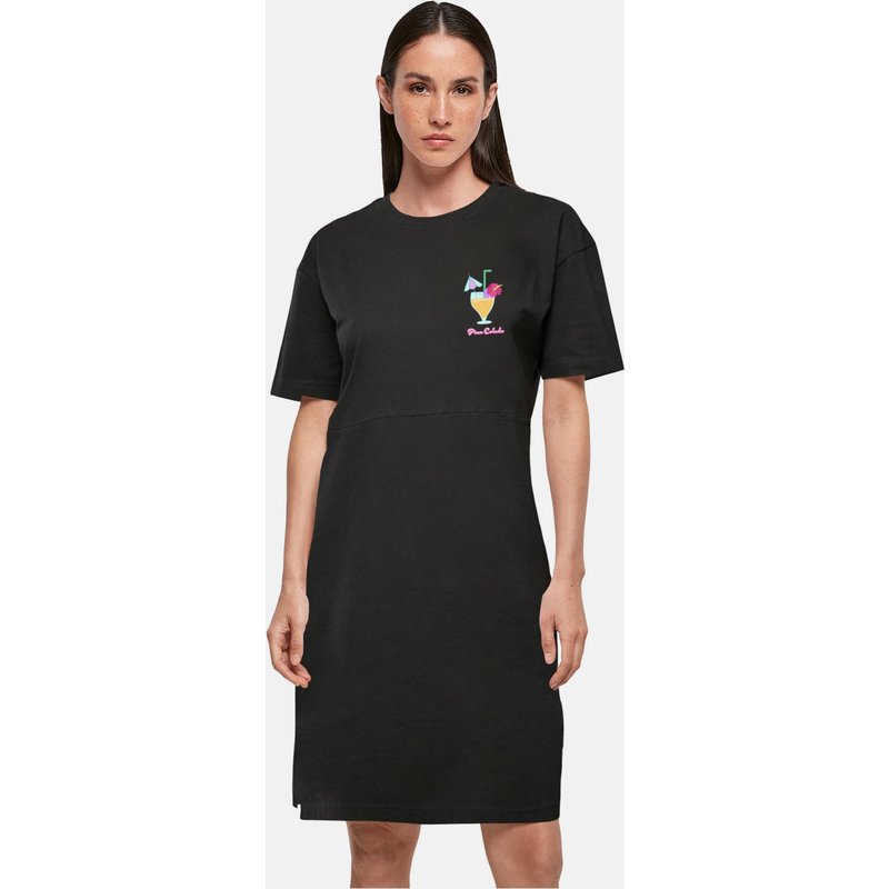 Merchcode POD Ladies Pina Colada Oversized Slit Tee Dress