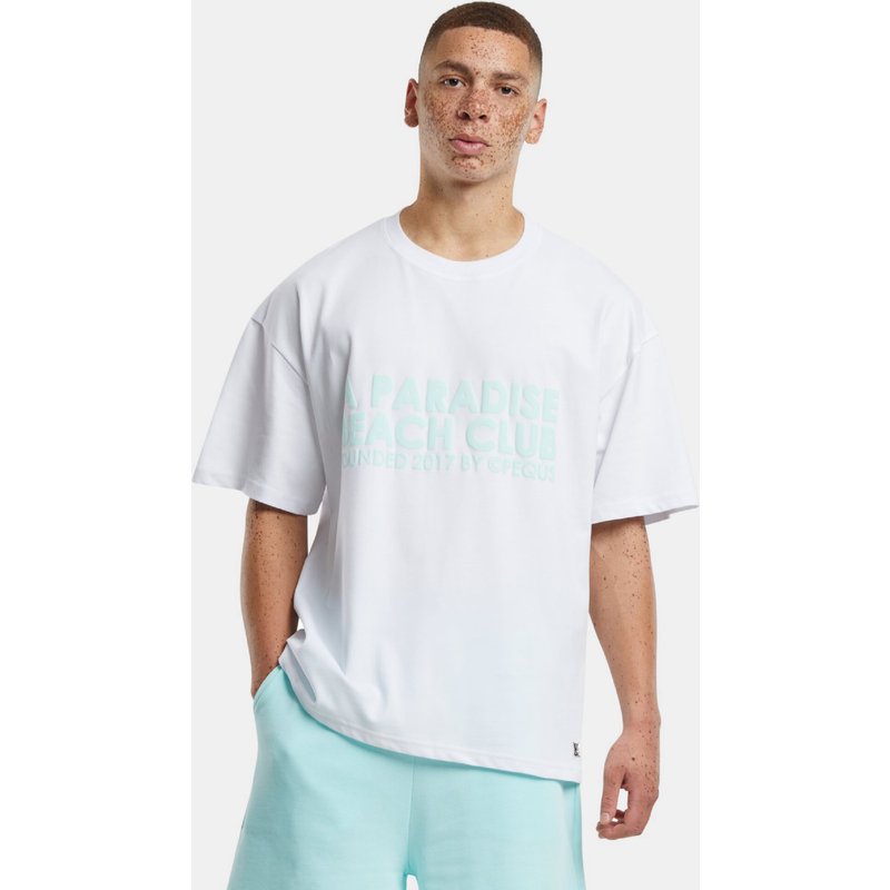 PEQUS A Paradise Beach Club Front Logo T-Shirt