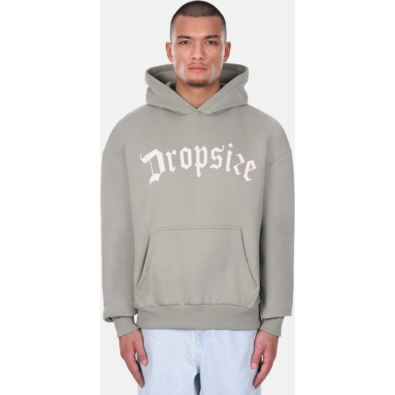 Dropsize Heavy Logo Design Hoodie
