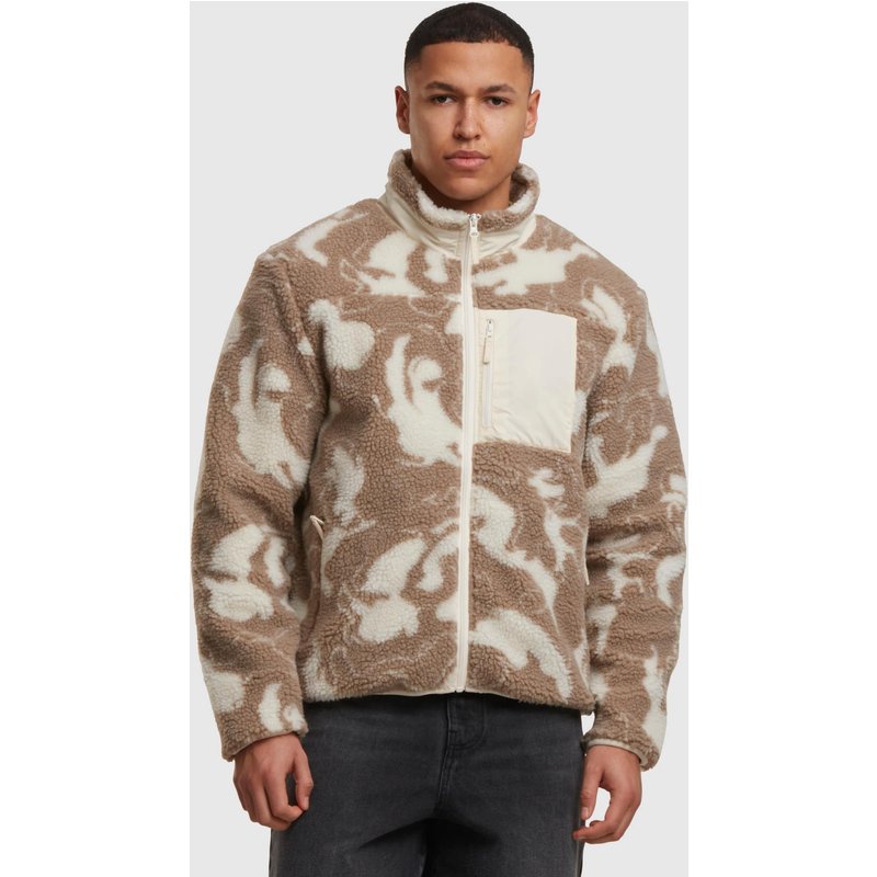 Urban Classics Pattern Teddy Trackjacket
