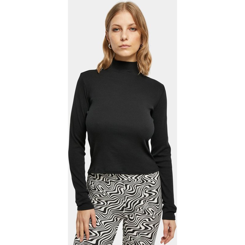 Urban Classics Ladies Rib Back Cut Out Longsleeve