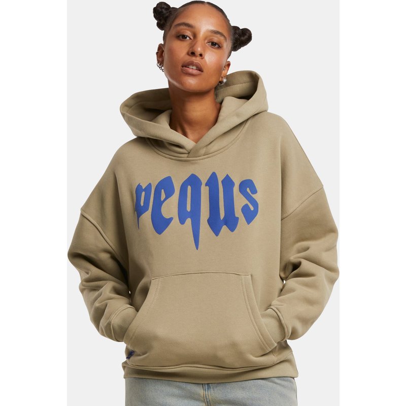 PEQUS Cropped Mythic Logo Hoodie