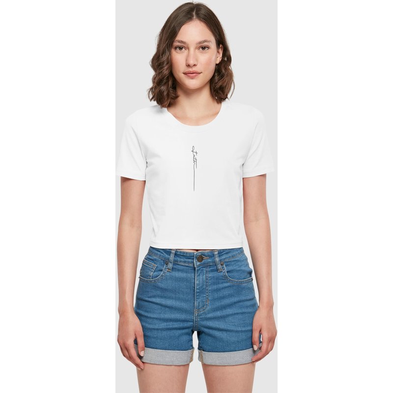 Merchcode Ladies Faith Cropped Tee