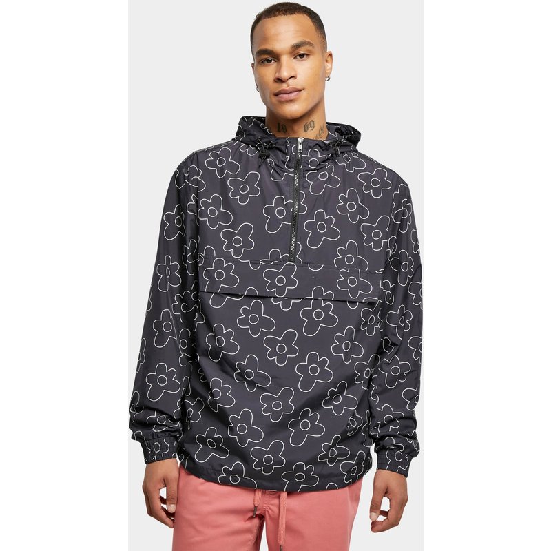 Urban Classics Flower AOP Pull Over Jacket