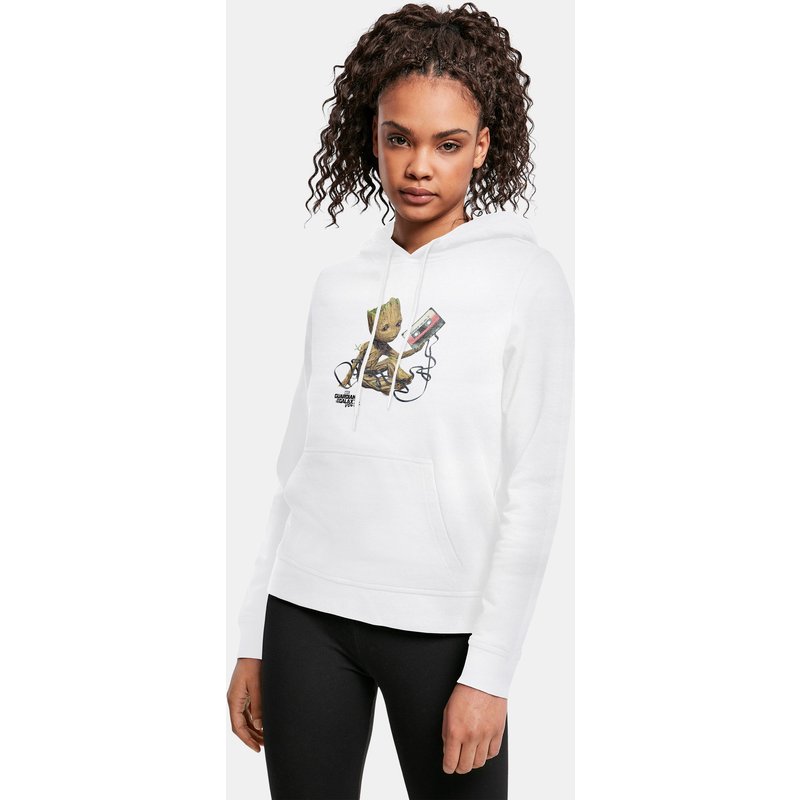 Absolute Cult Ladies Guardians Of The Galaxy Vol2 - Groot Tape Basic Hoody