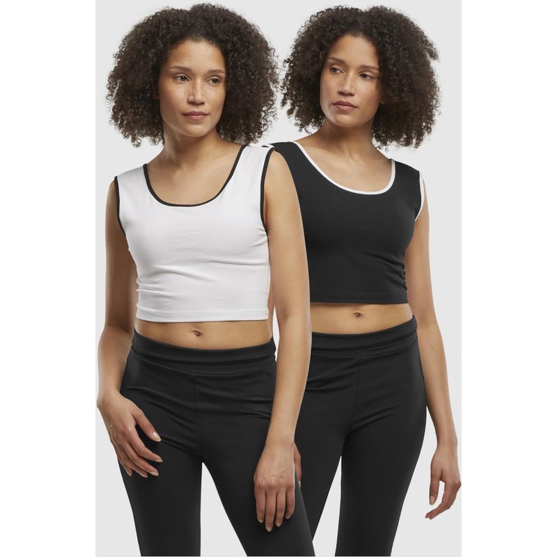 Urban Classics Ladies Contrast Cropped Top