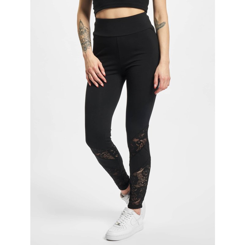 Urban Classics Ladies Highwaist Lace Inset Leggings