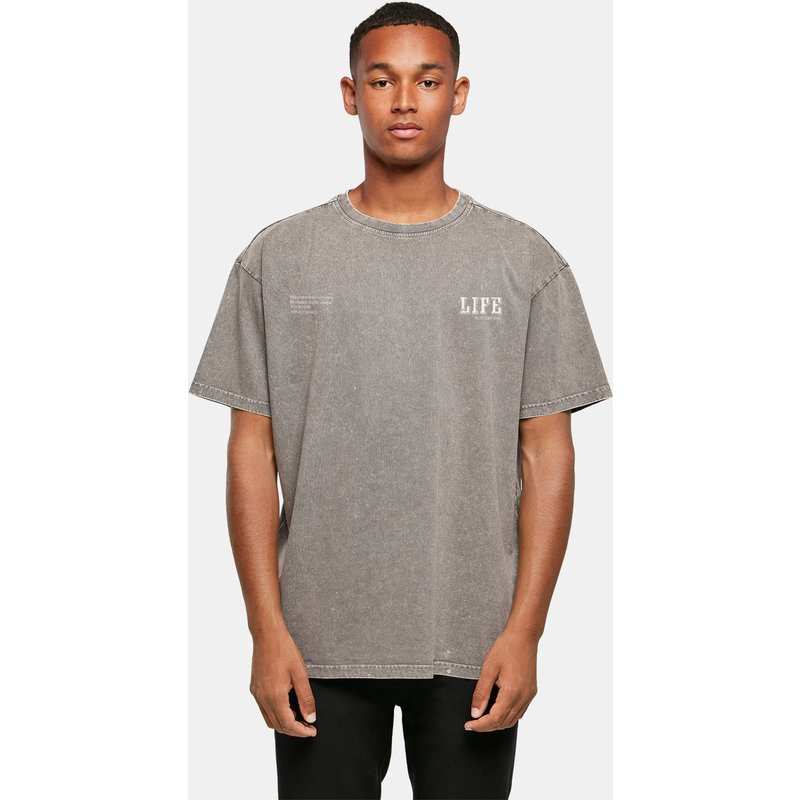 Merchcode Life Acid Washed Oversized Tee
