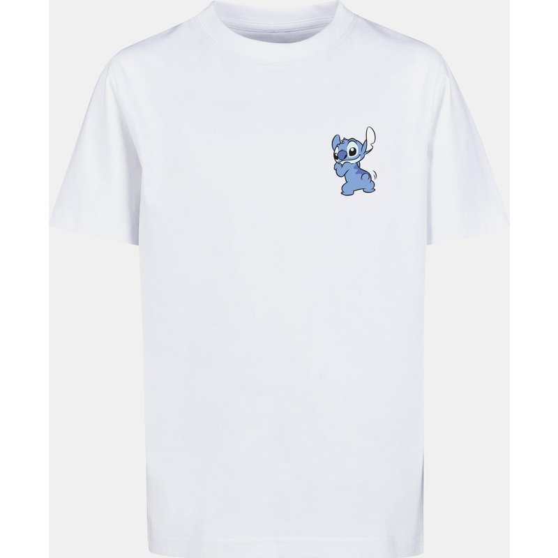 F4NT4STIC Disney Lilo And Stitch Backside Breast and Chillin Print with Kids Basic Tee