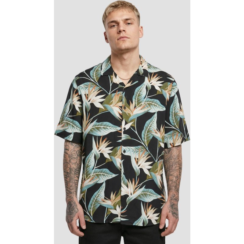 Urban Classics Blossoms Resort Shirt