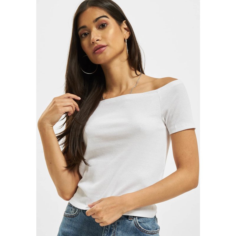 Urban Classics Ladies Off Shoulder Rib Tee