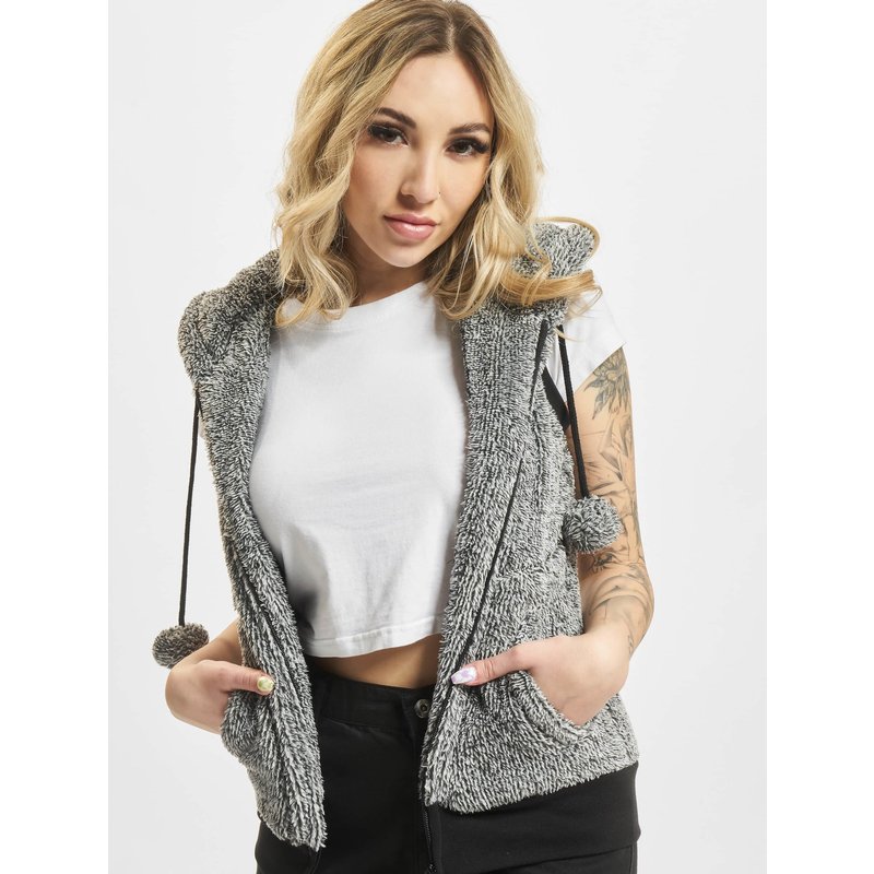 Urban Classics Ladies Melange Teddy Vest