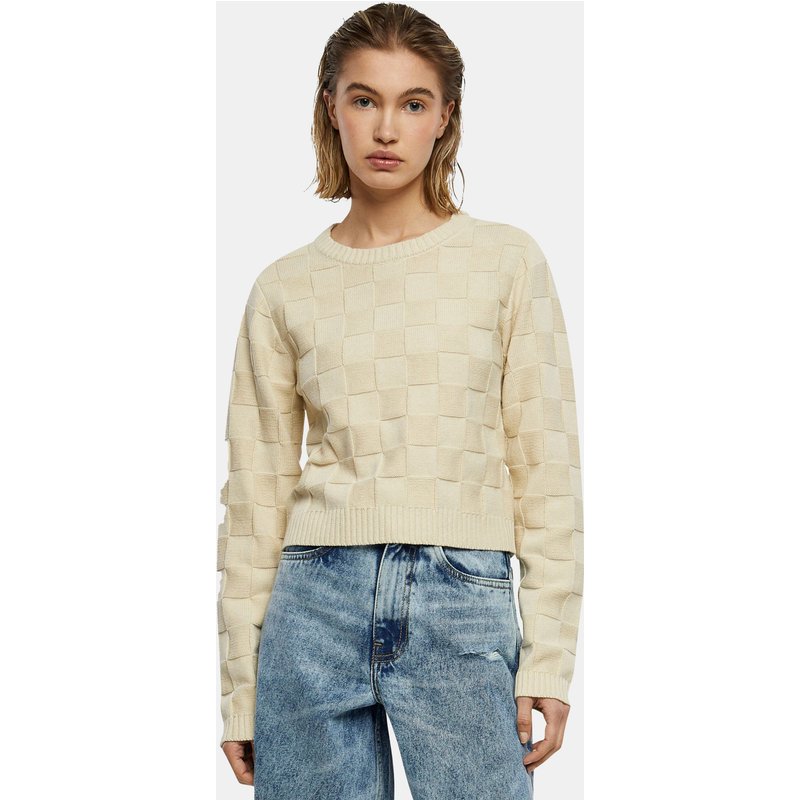 Urban Classics Ladies Check Knit Sweater