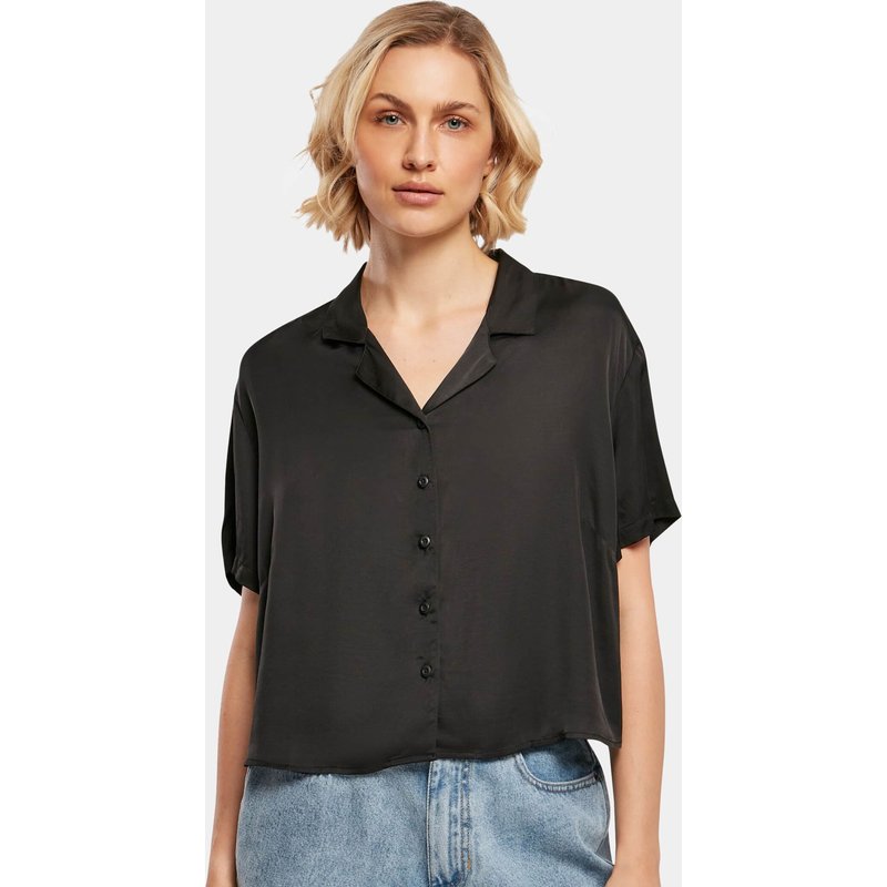 Urban Classics Ladies Viscose Satin Resort Shirt