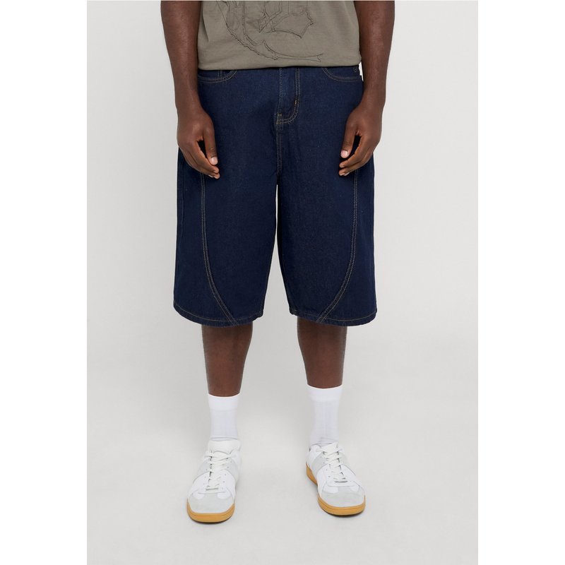 Favela Contrast Cutline Denim Jorts