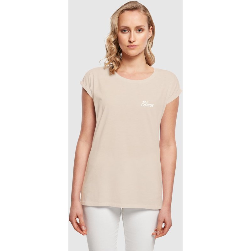 Merchcode Ladies Flowers Bloom Extended Shoulder Tee