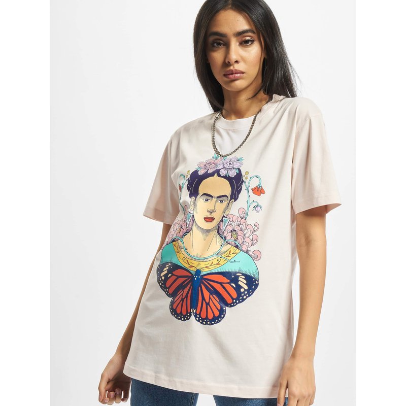 Merchcode Ladies Frida Kahlo Butterfly Tee