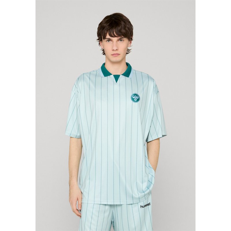 Hummel Chevron Pinstripe Polo Shirt