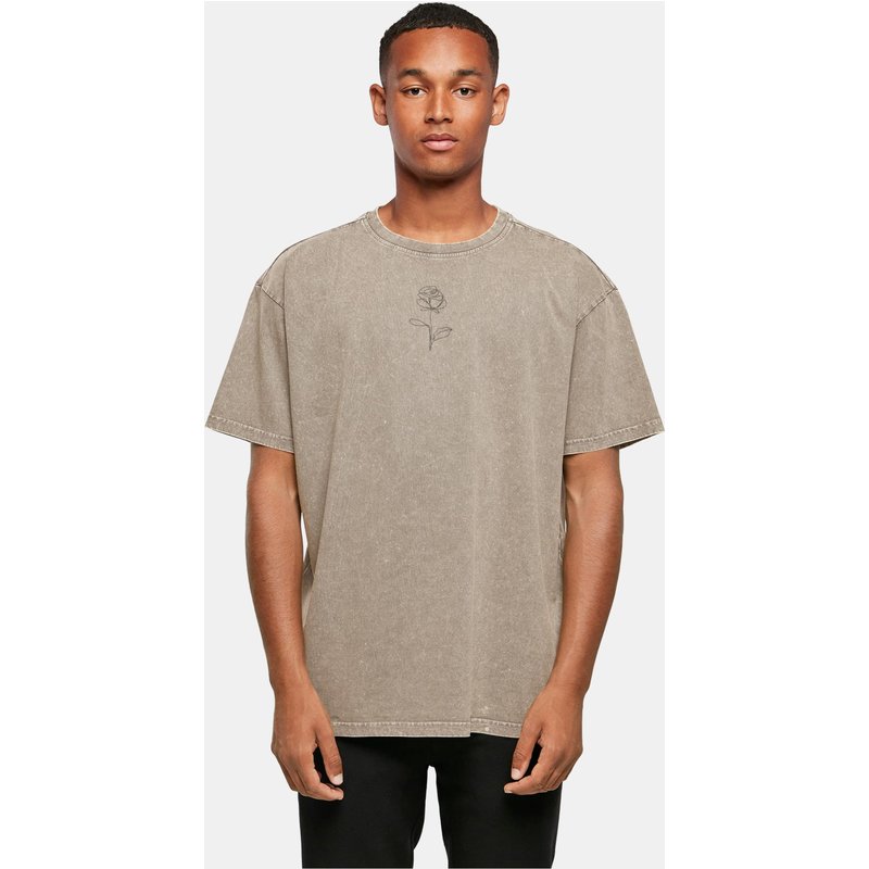 Merchcode Spring - Rose Acid Washed Heavy Oversized Tee