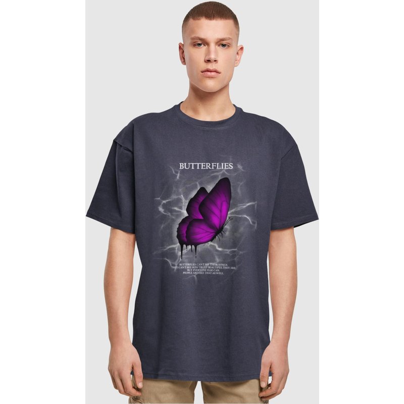 Merchcode POD Butterflies Heavy Oversized Tee