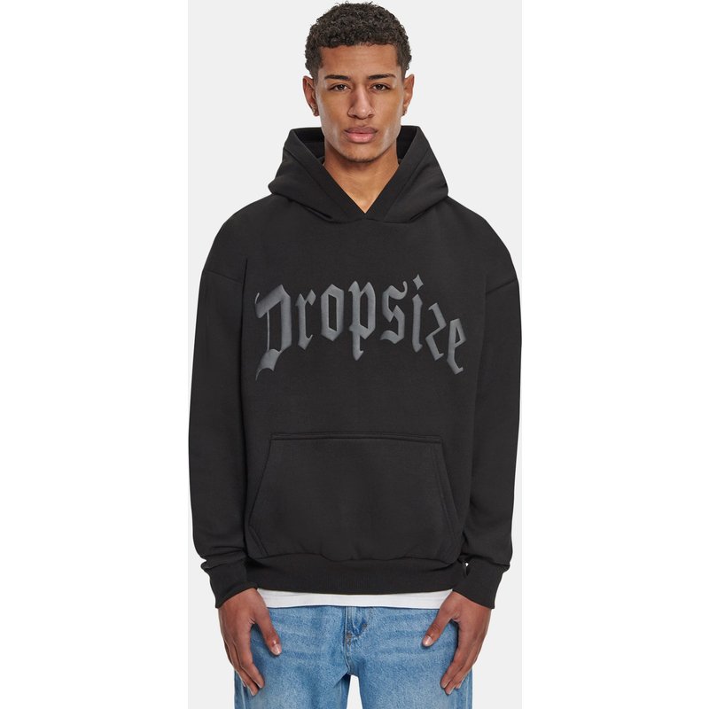 Dropsize Heavy Oversize Logo Puffer Print Hoodie